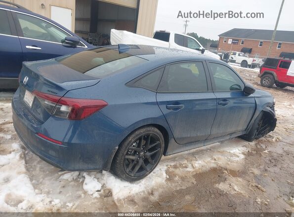 2HGFE4F80TH328942 2026 HONDA CIVIC HYBRID Синий Задняя правая четверть