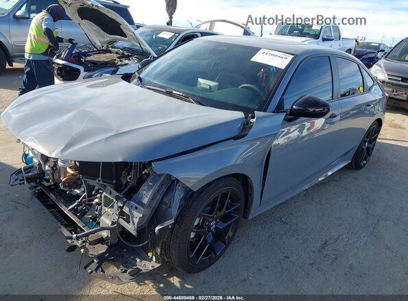 2HGFE4F81SH330665 2025 HONDA CIVIC HYBRID Серый Передняя левая четверть
