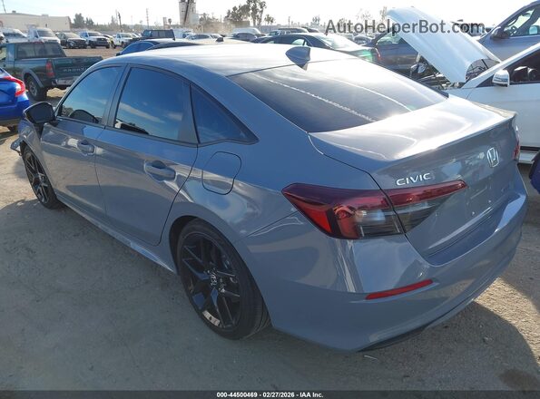 2HGFE4F81SH330665 2025 HONDA CIVIC HYBRID Серый Задняя левая четверть