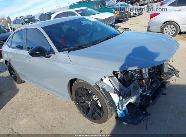 2HGFE4F81SH330665 2025 HONDA CIVIC HYBRID Серый Передняя правая четверть