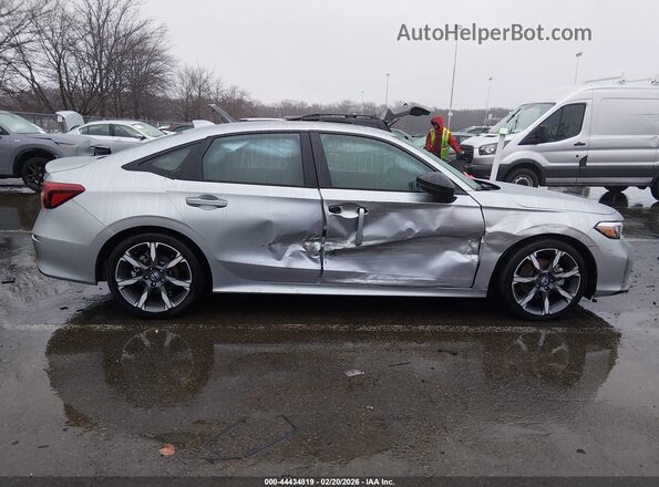 2HGFE4F81SH343111 2025 HONDA CIVIC HYBRID Серебряный Вид спереди