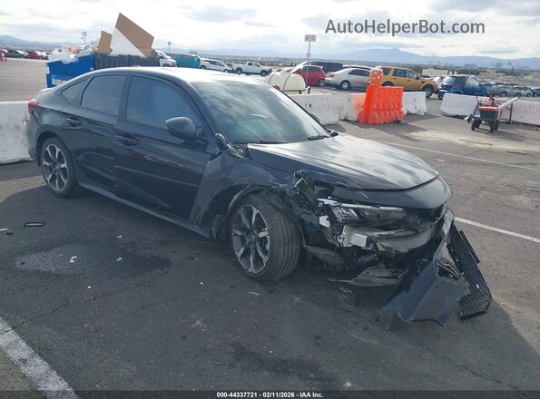 2HGFE4F8XSH328042 2025 HONDA CIVIC HYBRID Black Przód prawy