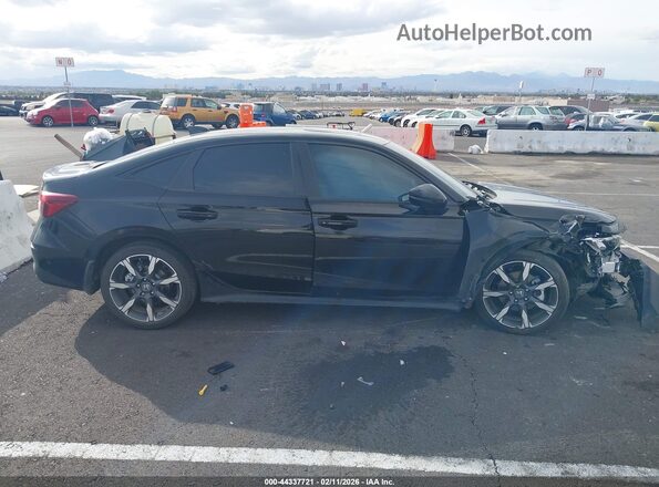 2HGFE4F8XSH328042 2025 HONDA CIVIC HYBRID Black Widok wnętrza z tyłu