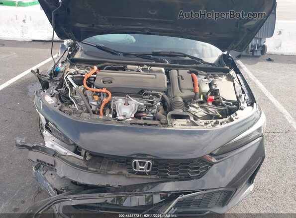 2HGFE4F8XSH328042 2025 HONDA CIVIC HYBRID Black Widok z tyłu