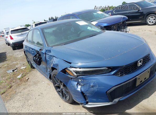2HGFE4F8XTH318564 2026 HONDA CIVIC HYBRID Синий Передняя правая четверть