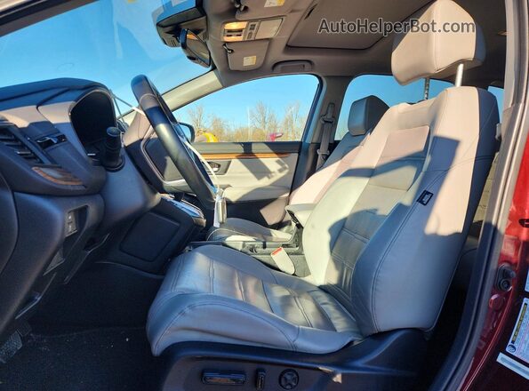 2HKRW2H89HH675940 2017 HONDA CR-V Темно-бордовый Вид салона спереди