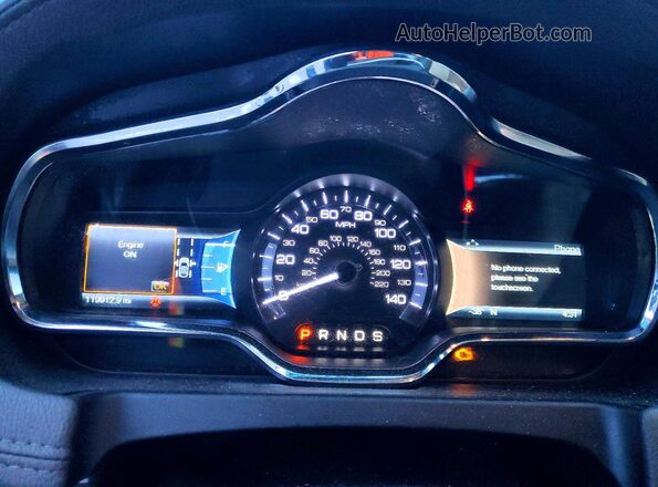 2LMHJ5AT2KBL03126 2019 LINCOLN MKT Черный Вид щитка приборов