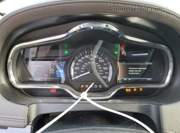 2LMHJ5AT9KBL02412 2019 LINCOLN MKT Белый Вид щитка приборов