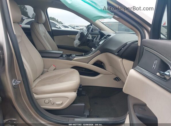2LMPJ6K98KBL23420 2019 LINCOLN NAUTILUS Champagne Вид салона спереди