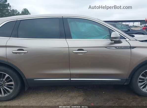 2LMPJ6K98KBL23420 2019 LINCOLN NAUTILUS Champagne Вид задней части салона