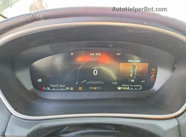 2LMPJ6L96KBL46015 2019 LINCOLN NAUTILUS Black Widok zestawu wskaźników