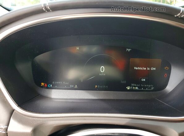 2LMPJ7J98KBL36420 2019 LINCOLN NAUTILUS Белый Вид щитка приборов
