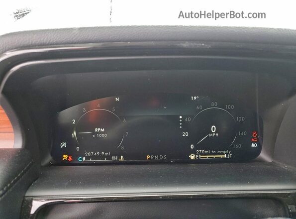 2LMPJ8K92PBL23822 2023 LINCOLN NAUTILUS Gray ხელსაწყოთა პანელის ხედი