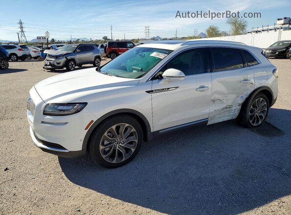 2LMPJ8K96PBL13231 2023 LINCOLN NAUTILUS White Vista tres cuartos delantera izquierda