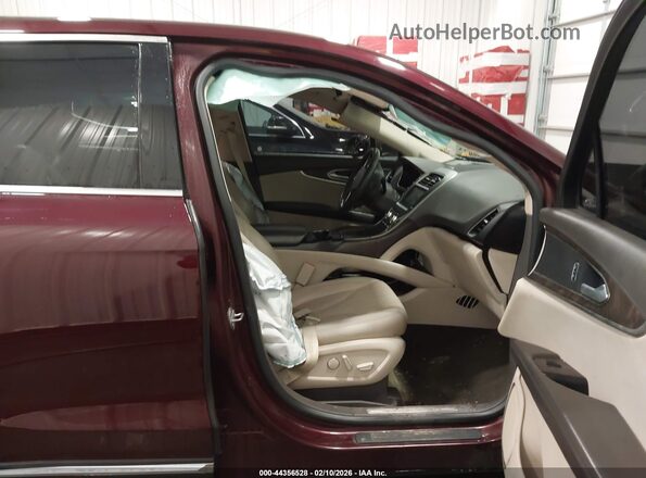 2LMPJ8KR1HBL39298 2017 LINCOLN MKX Темно-бордовый Вид салона спереди
