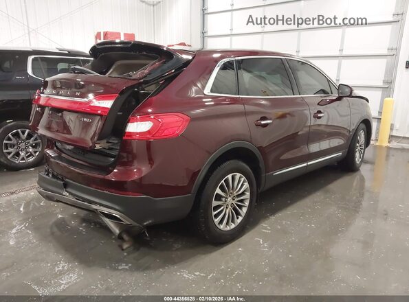 2LMPJ8KR1HBL39298 2017 LINCOLN MKX Темно-бордовый Задняя правая четверть