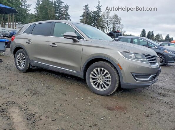 2LMPJ8KR9HBL28811 2017 LINCOLN MKX Желто-коричневый Передняя правая четверть