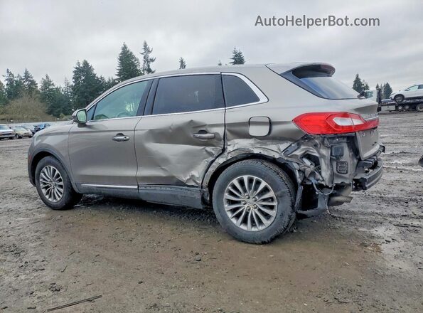 2LMPJ8KR9HBL28811 2017 LINCOLN MKX Желто-коричневый Задняя левая четверть