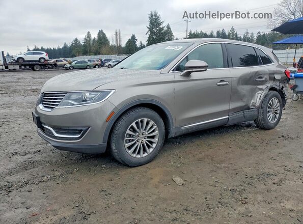 2LMPJ8KR9HBL28811 2017 LINCOLN MKX Желто-коричневый Передняя левая четверть