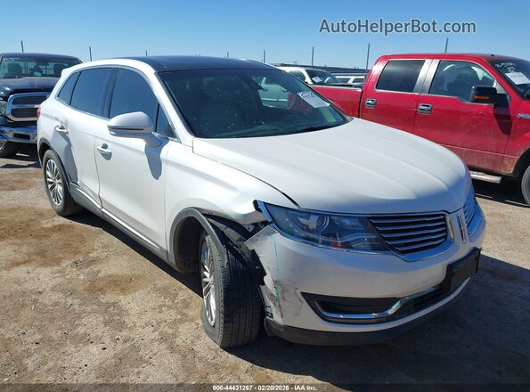 2LMTJ6KP9GBL22829 2016 LINCOLN MKX Белый Передняя правая четверть