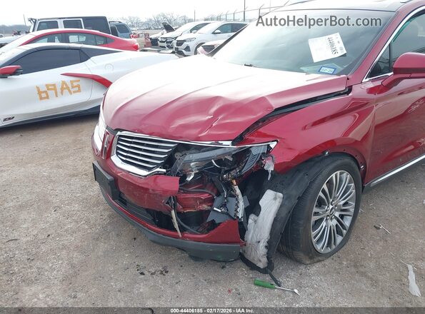 2LMTJ6LP7GBL84566 2016 LINCOLN MKX Красный Вид спереди