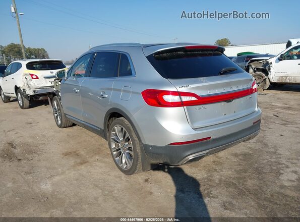2LMTJ8LP9GBL69563 2016 LINCOLN MKX Серебряный Задняя левая четверть
