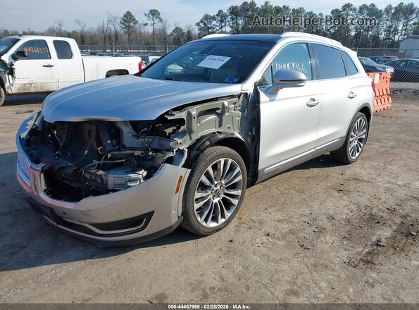 2LMTJ8LP9GBL69563 2016 LINCOLN MKX Серебряный Передняя левая четверть