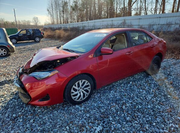 2T1BURHE0HC786403 2017 TOYOTA LL Red Առջևի ձախ երեք քառորդ տեսարան