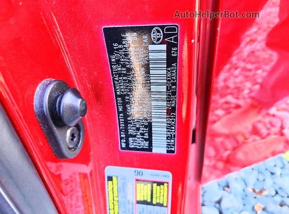 2T1BURHE0HC786403 2017 TOYOTA LL Red Շարժիչի բաժամունքի տեսք