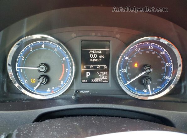 2T1BURHE0JC092865 2018 TOYOTA LL Silver Vista del cuadro de instrumentos