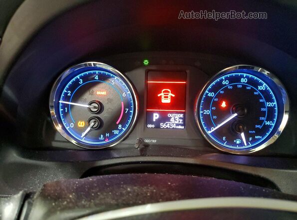 2T1BURHE0KC153830 2019 TOYOTA LL Черный Вид щитка приборов