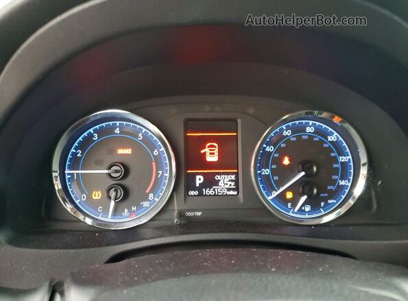 2T1BURHE0KC204050 2019 TOYOTA LL Blue Widok zestawu wskaźników