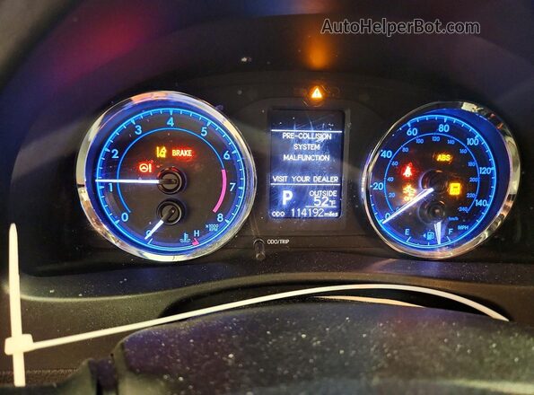 2T1BURHE2KC179555 2019 TOYOTA LL Gray Widok zestawu wskaźników