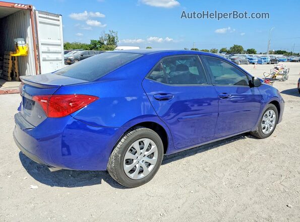 2T1BURHE2KC210304 2019 TOYOTA LL Blue Trasero derecho