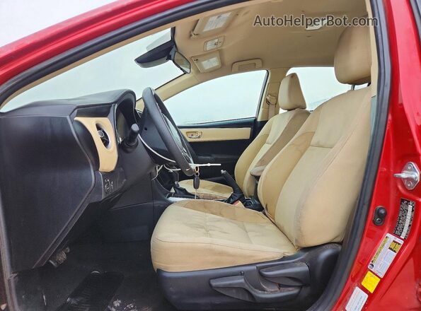2T1BURHE3KC236832 2019 TOYOTA LL Red Widok wnętrza z przodu