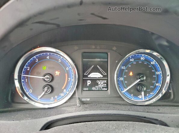 2T1BURHE4KC160893 2019 TOYOTA LL Blue Widok zestawu wskaźników