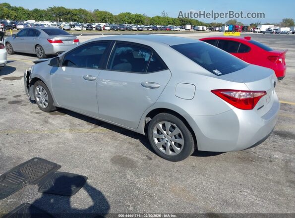 2T1BURHE5KC143875 2019 TOYOTA LL Серебряный Задняя левая четверть