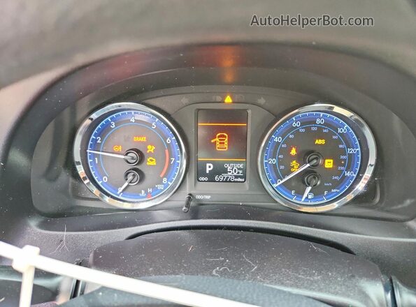 2T1BURHE8KC184081 2019 TOYOTA LL Red Widok zestawu wskaźników