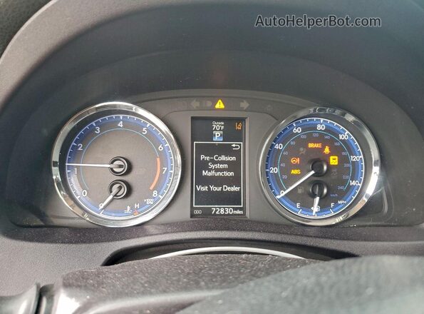 2T1BURHE8KC199003 2019 TOYOTA LL Brown Vista del cuadro de instrumentos