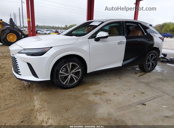 2T2BAMBAXSC064635 2025 LEXUS RX 350 White Առջևի ձախ երեք քառորդ տեսարան