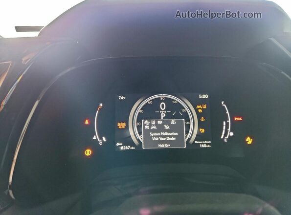 2T2BAMCA0RC048923 2024 LEXUS RX Gray Widok zestawu wskaźników