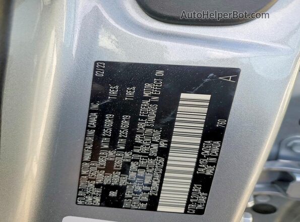 2T2BAMCA4PC012567 2023 LEXUS RX Silver სალონის 360-გრადუსიანი ხედი