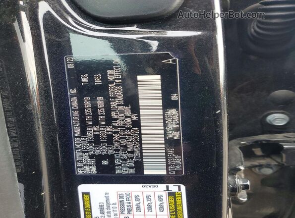 2T2BAMCA5PC037204 2023 LEXUS RX Black VIN կոդի պիտակի տեսք