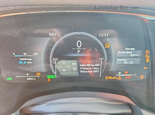 2T2BBMCA0SC073744 2025 LEXUS RX Белый Вид щитка приборов