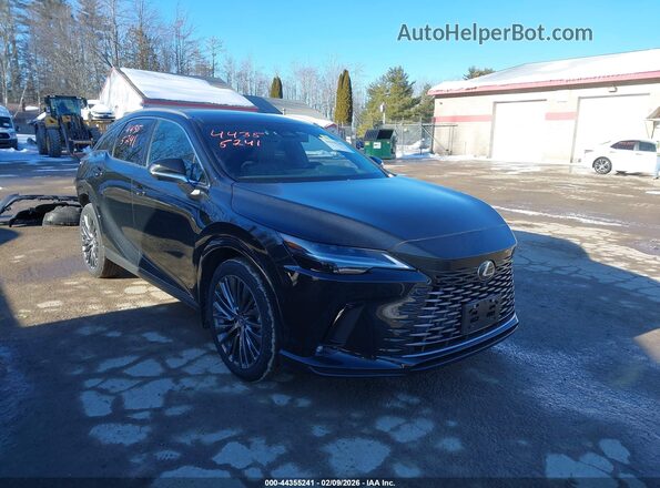 2T2BBMCA2SC091324 2025 LEXUS RX 350H Черный Передняя правая четверть