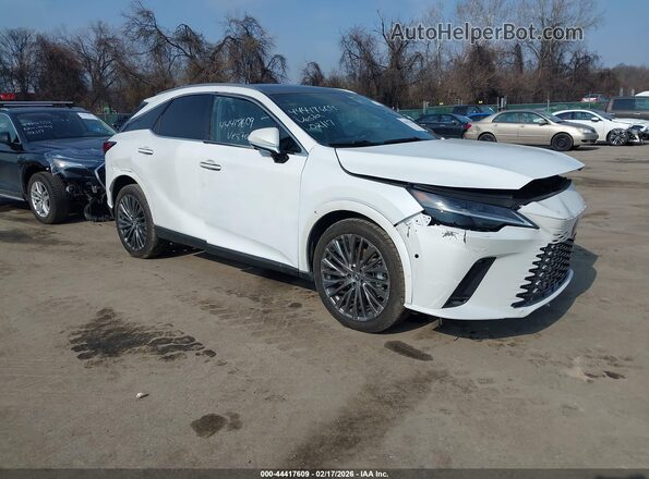 2T2BBMCA6SC086630 2025 LEXUS RX 350H Белый Передняя правая четверть