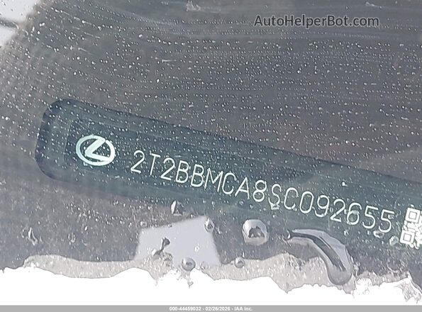 2T2BBMCA8SC092655 2025 LEXUS RX 350H Серый 