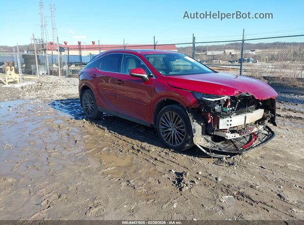 2T2BBMCAXPC008259 2023 LEXUS RX 350H Красный Передняя правая четверть