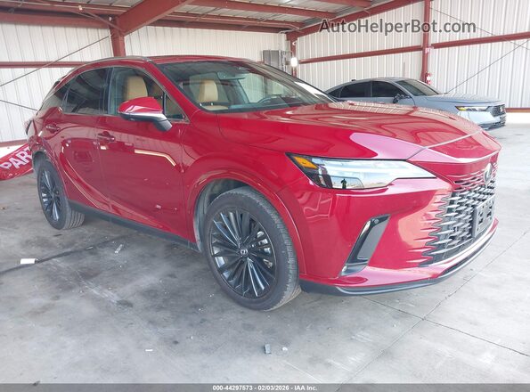 2T2BBMCAXRC063295 2024 LEXUS RX 350H Красный Передняя правая четверть