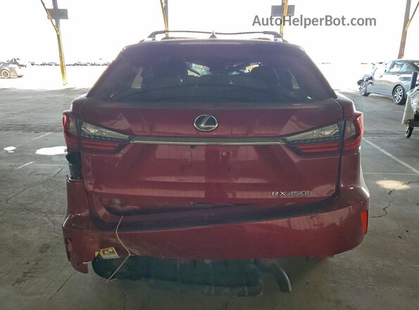 2T2BGMCA0GC005341 2016 LEXUS RX Red Widok z tyłu